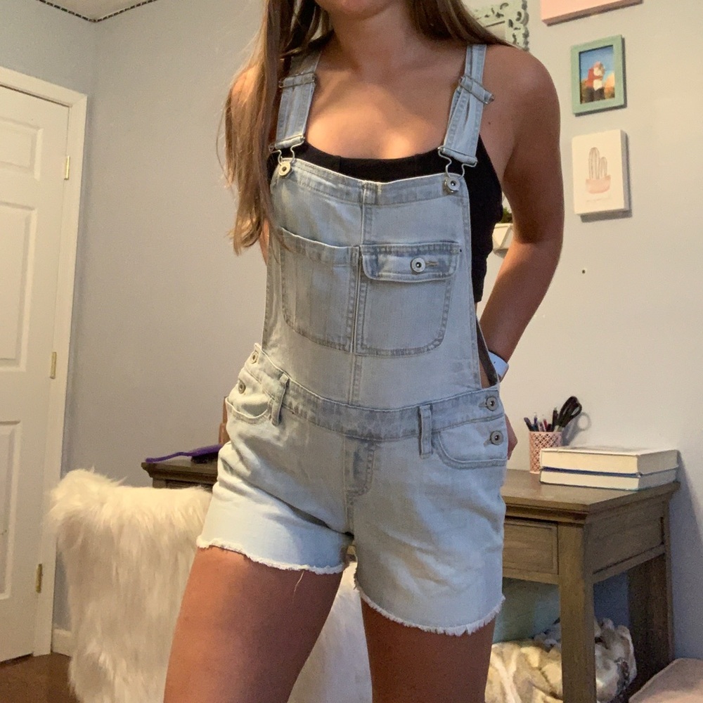 Light Wash Overalls